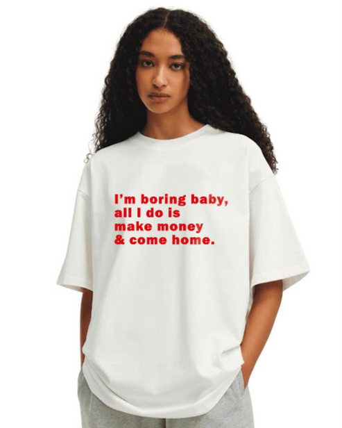 Women White Exclusive Oversized Tee - Malaika Edition(*)