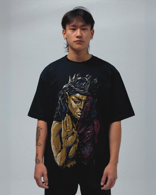 Áurea Unisex Exclusive Oversized Tee - Black