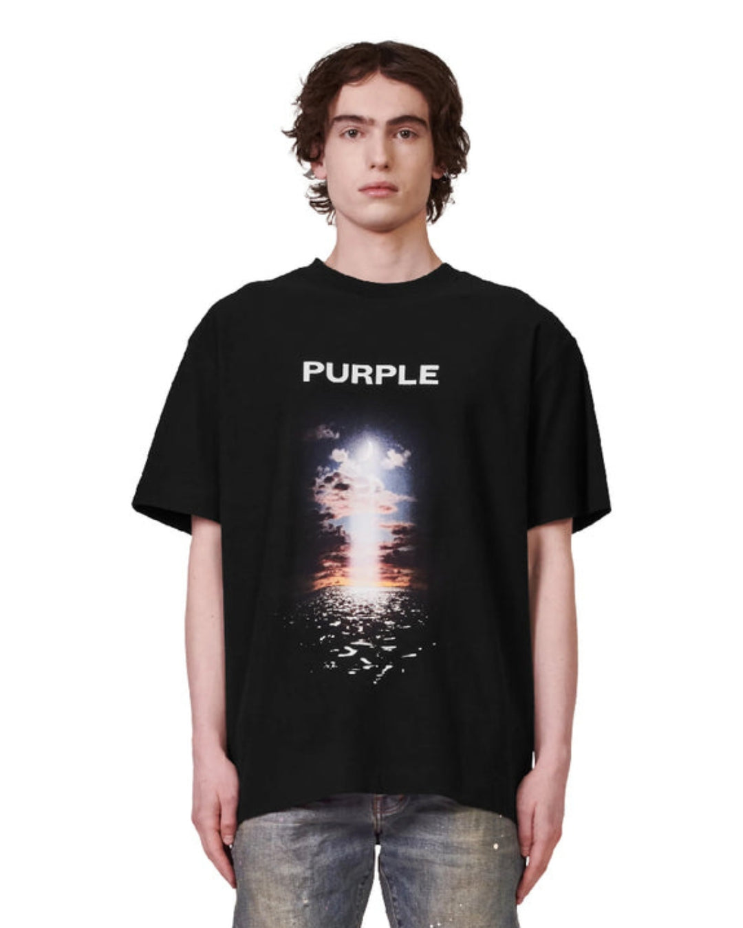 SHUBMAN GILL PURPLE UNISEX EXCLUSIVE OVERSIZED TEE - BLACK(*)