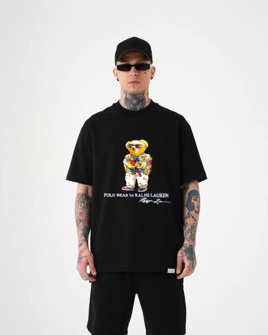 Vacations teddy Unisex Exclusive Oversized Tee - Black(*)