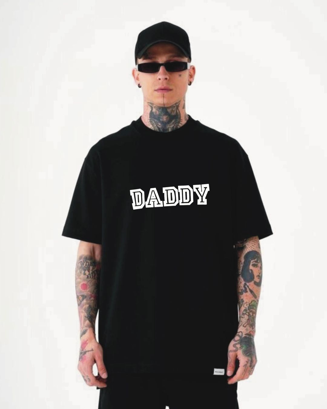 DADDY MASK UNISEX EXCLUSIVE OVERSIZED TEE - BLACK(*)