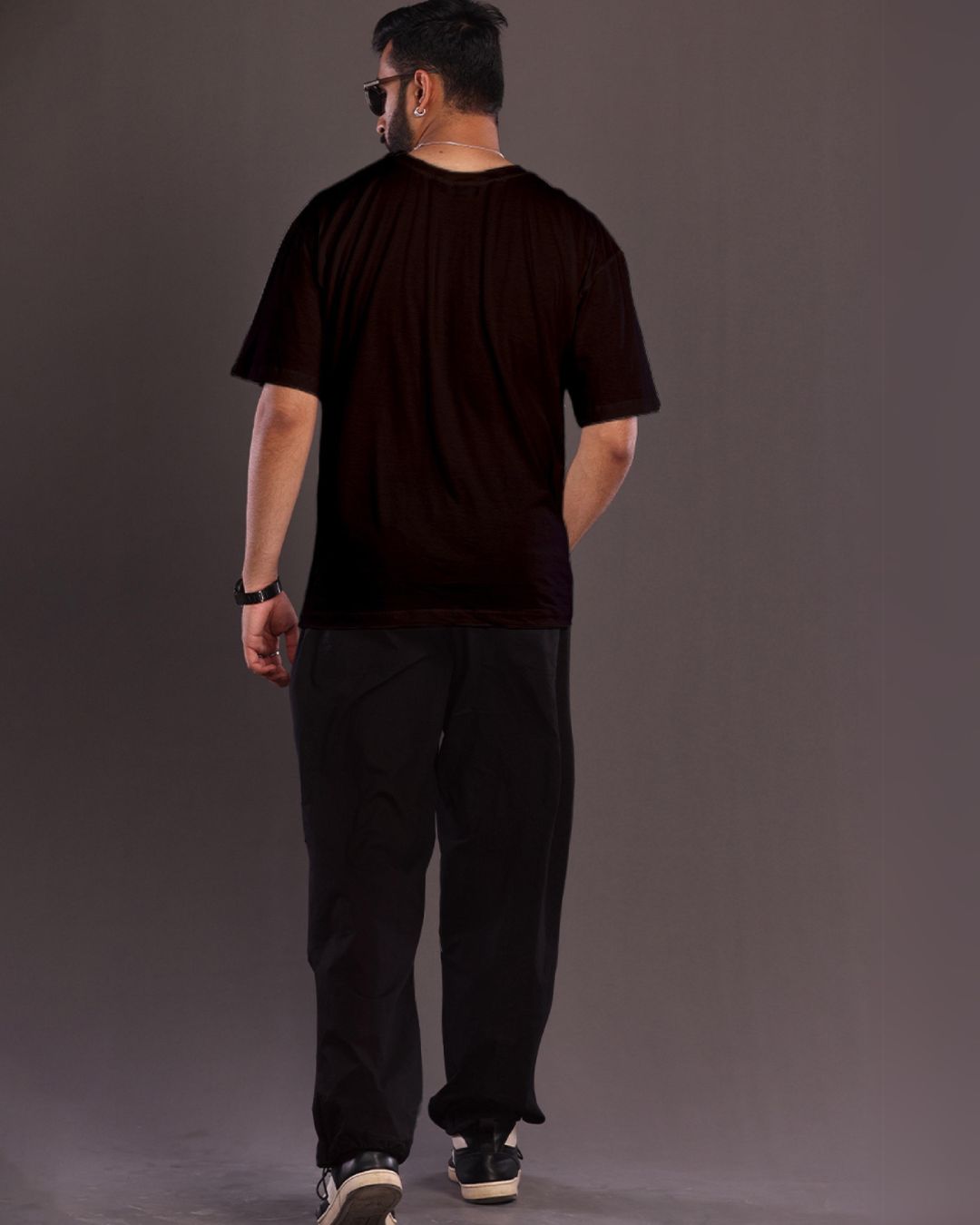 Men's Oversized Black and Black GTA Co Ord Set Men's(*)
