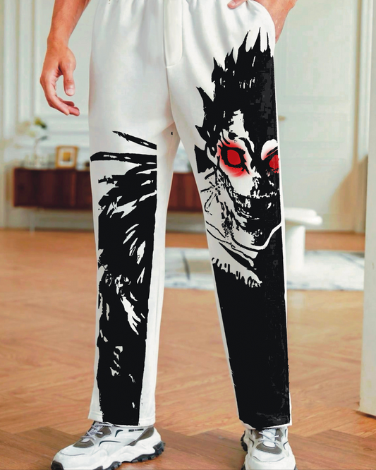 Men's White Cotton Pant - Shinigami(*)