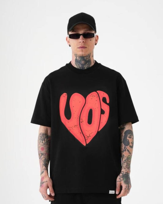 VOS COTTON T-SHIRT - BLACK