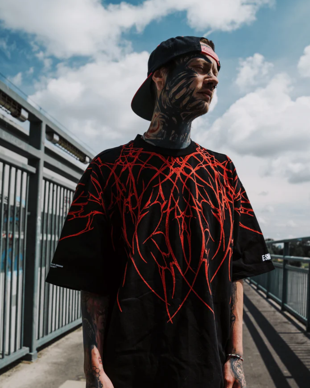 Spidey Blood Unisex Exclusive Oversized Tee - Black