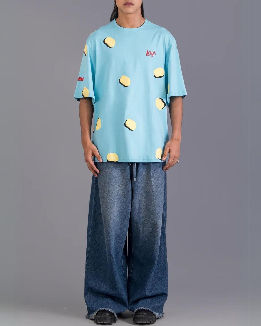 Lays Blue Urban Oversized Unisex T-Shirt
