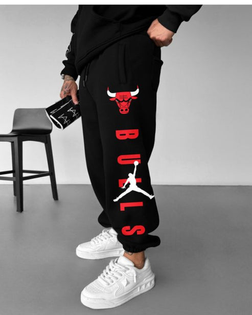 BLACK COTTON PANT BULL(*)