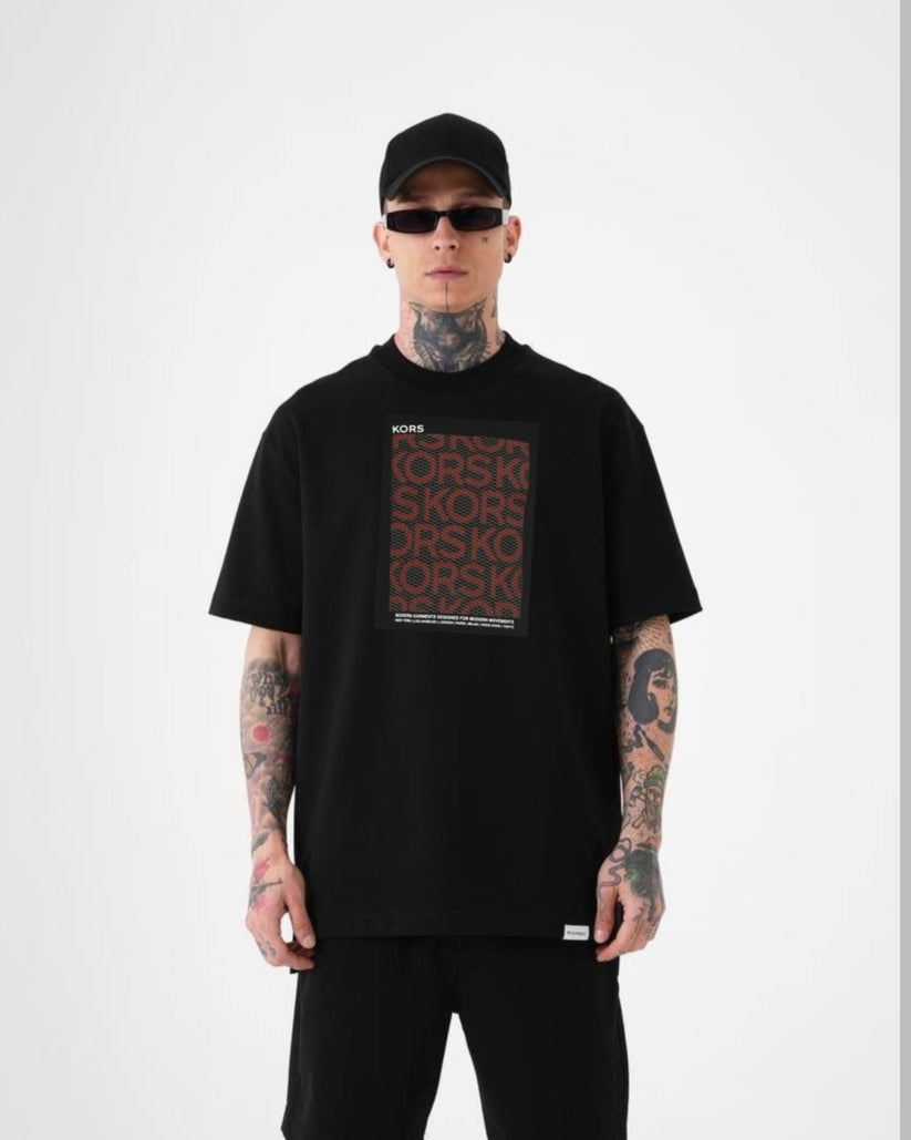 MICHAEL KORS COTTON T-SHIRT - BLACK(*)