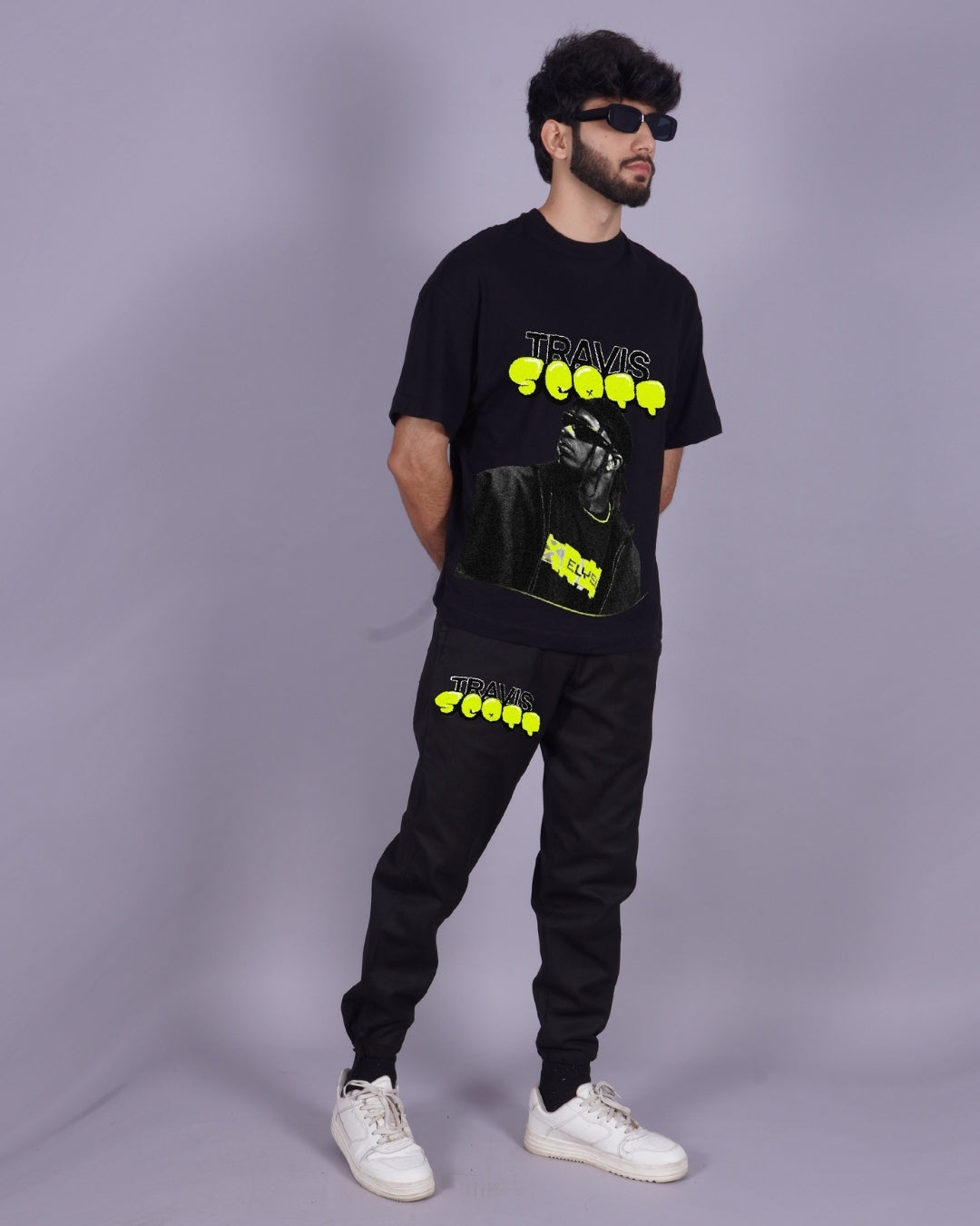 Men's Travis 1.0 Oversized Co-ord Set in Black(*)
