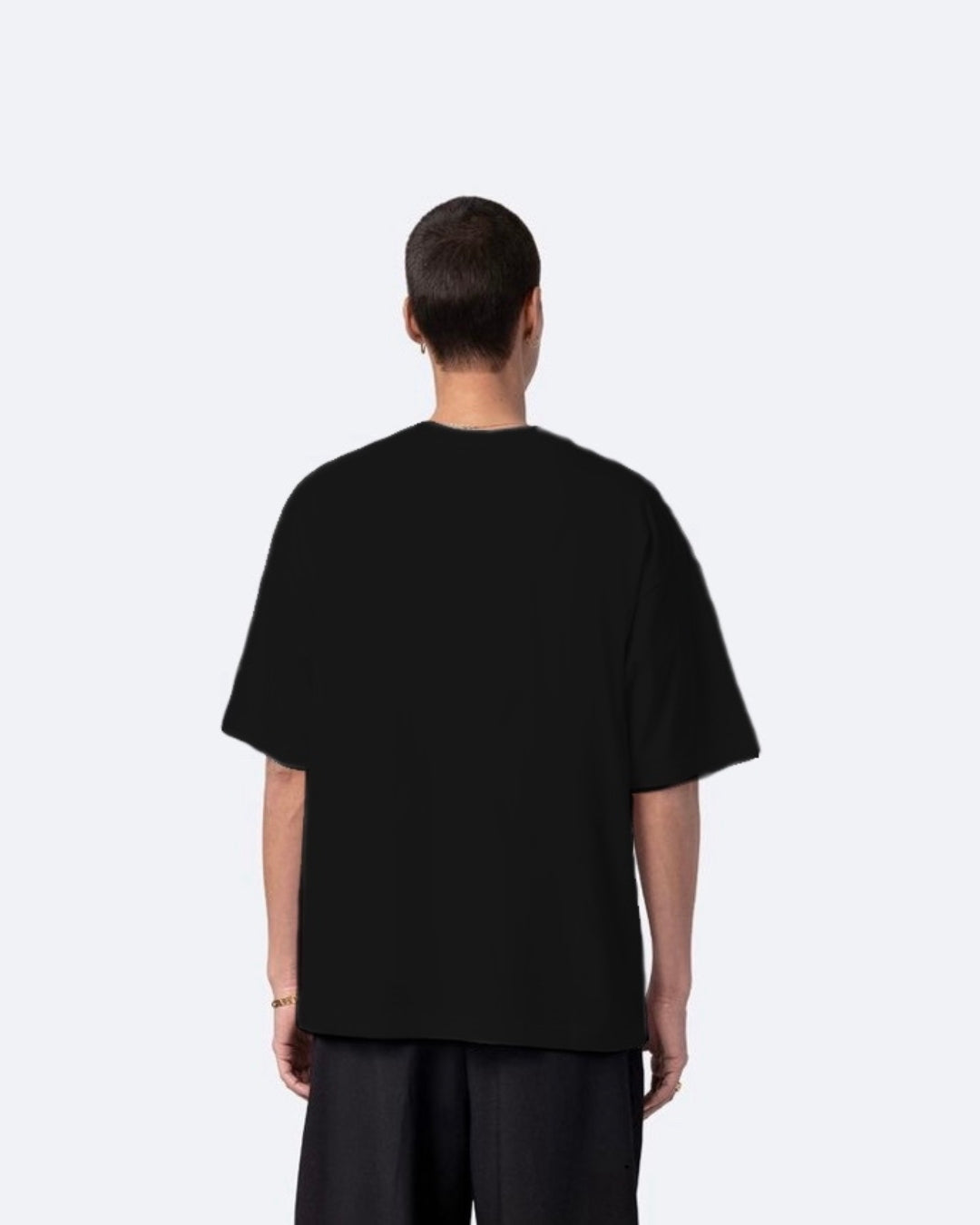 404 Error Black Urban Oversized T-Shirt for Men