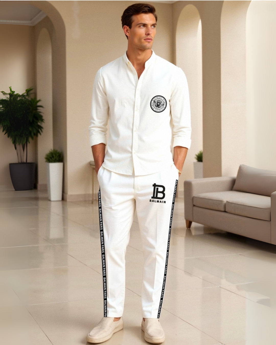 BALMAIN PARIS WITH PARIS CORDSET (WHITE AND WHITE)(*)