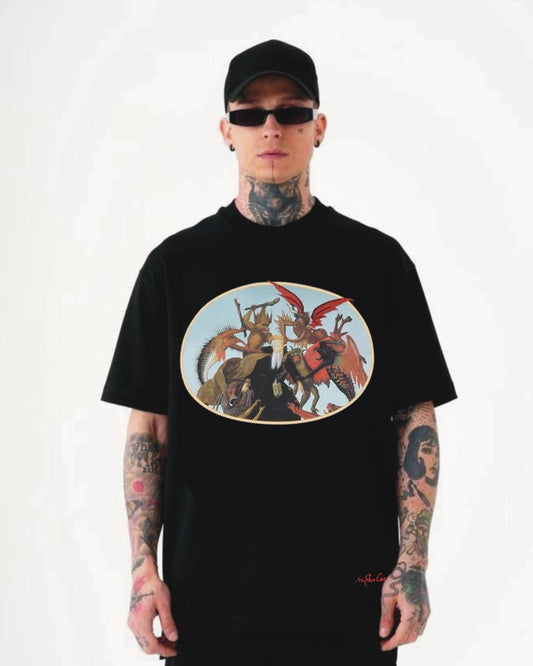 RESIDE IN BEING UNISEX EXCLUSIVE OVERSIZED TEE - BLACK