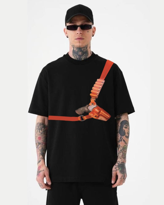 Tamancha Unisex Exclusive Oversized Tee - Black