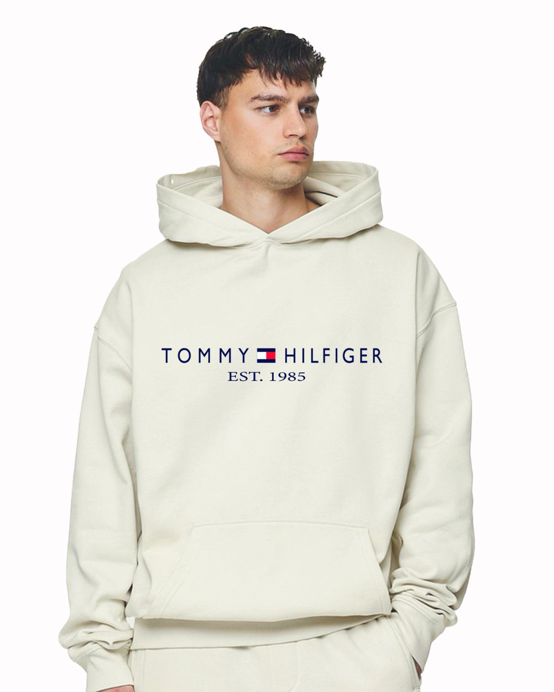 Unisex White Oversized Hoodie - Tommy Style