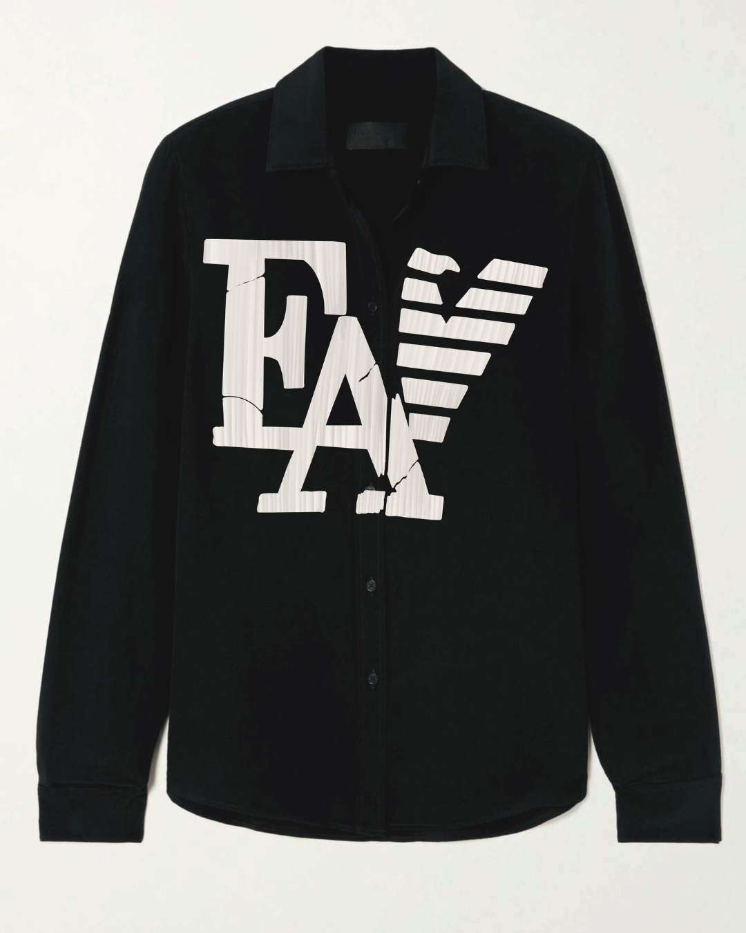EMPORIO FULL SLEEVE BLACK  SHIRT(*)