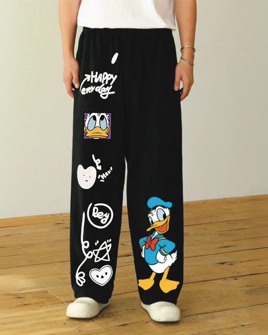 Happy bey duck black cotton Pant(*)