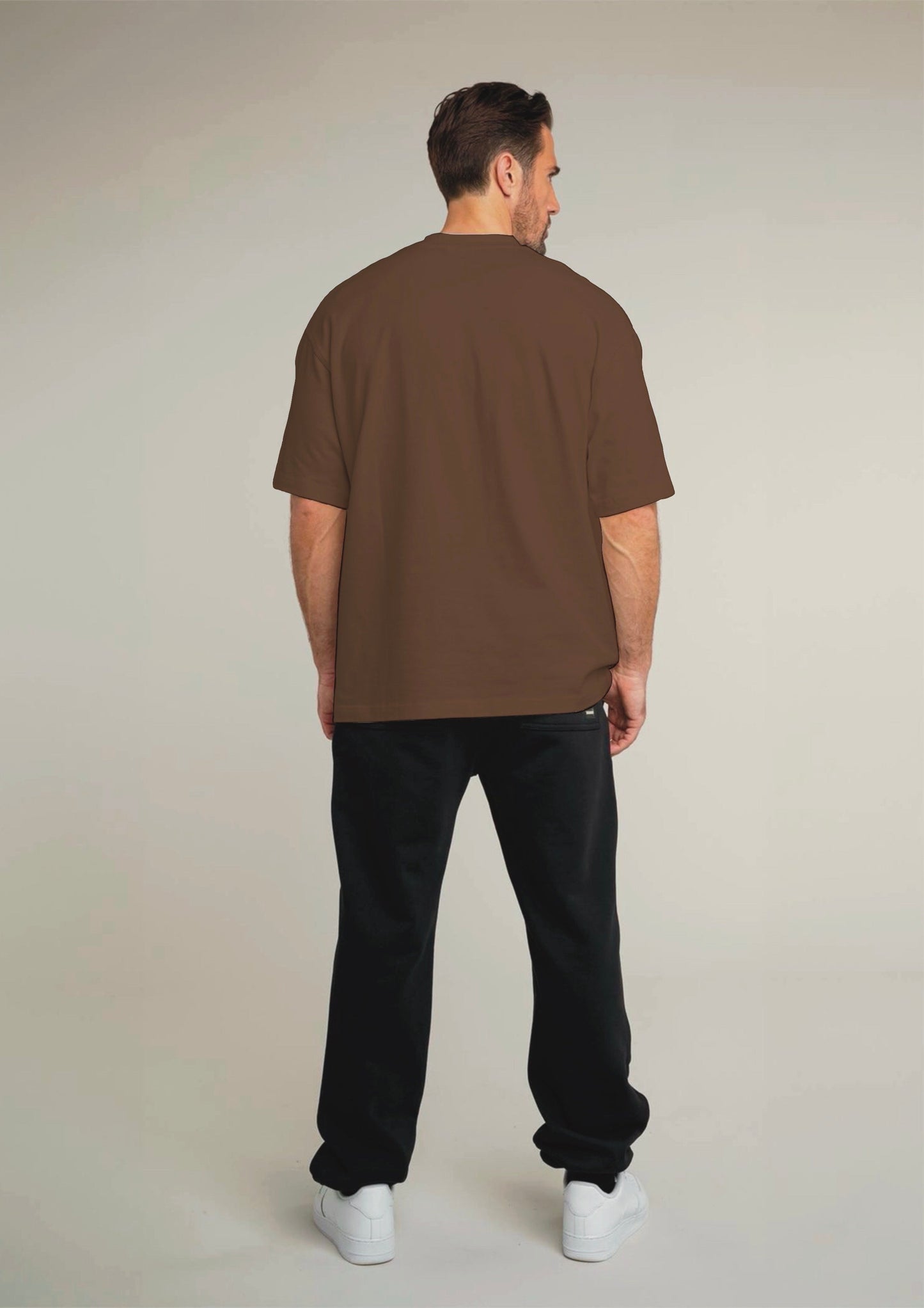 NATURE SCRIPT UNISEX EXCLUSIVE OVERSIZED TEE - BROWN(*)