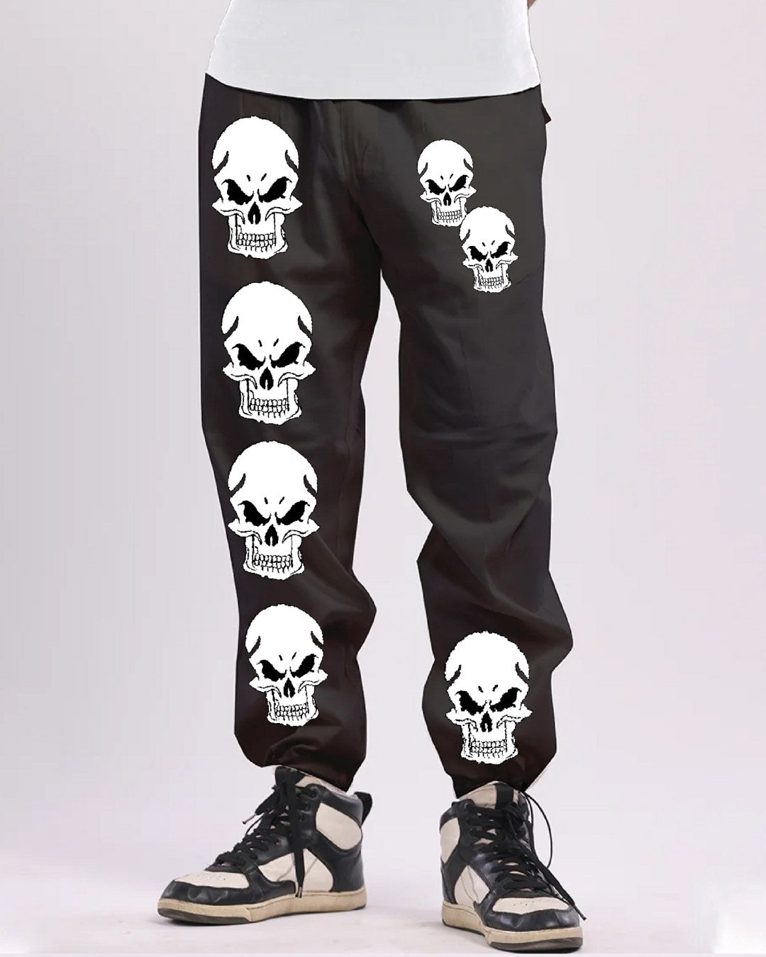 Men Black Cargo Pants - Gothic Vibes(*)