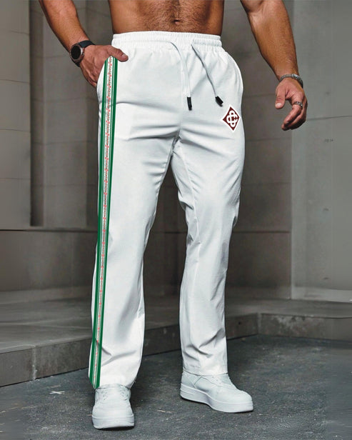 MEN'S DESIGNER WHITE COTTON PANT - DILJIT'S STYLE(*)
