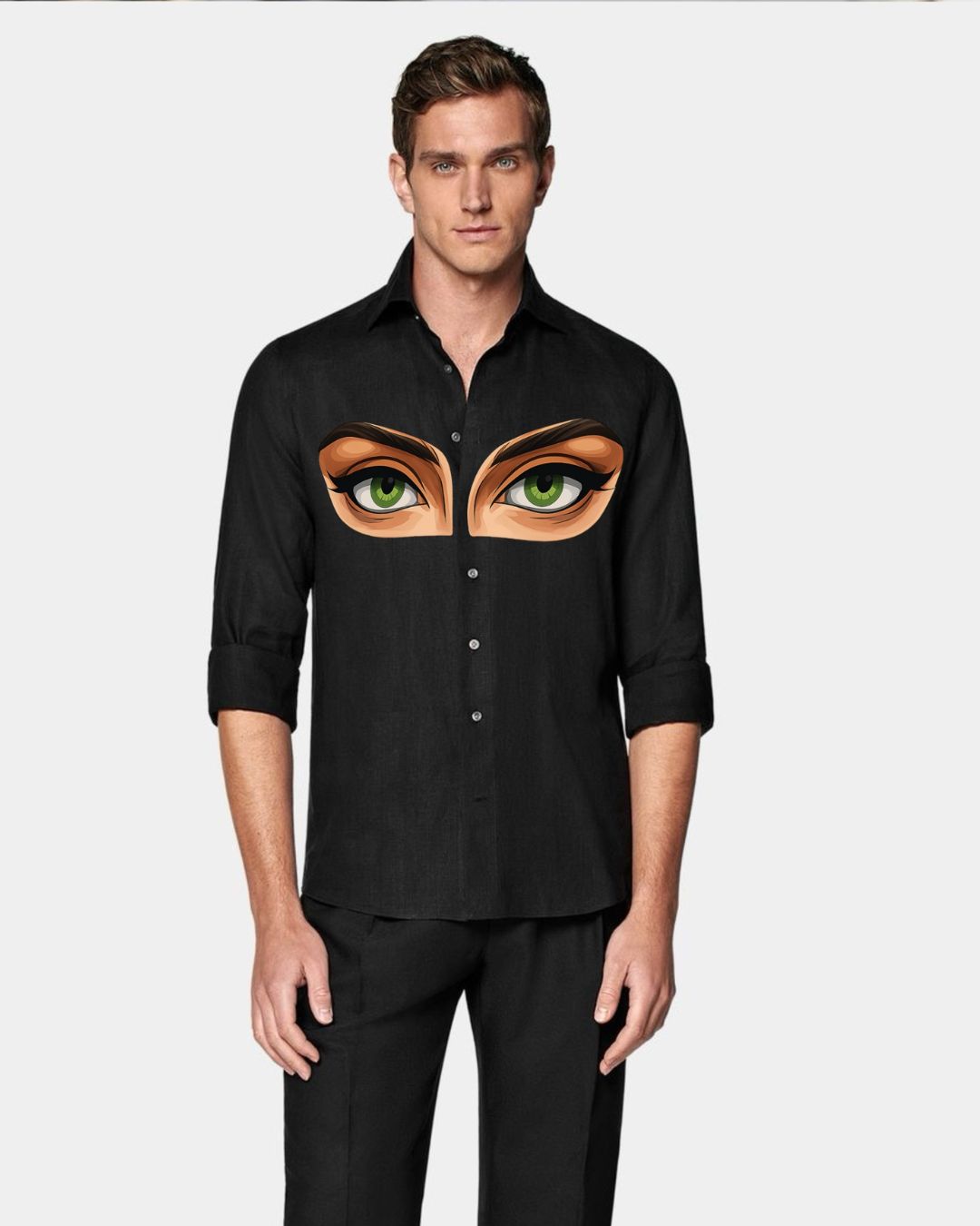MEN'S ALL EYES ON ME SHIRT (BLACK)