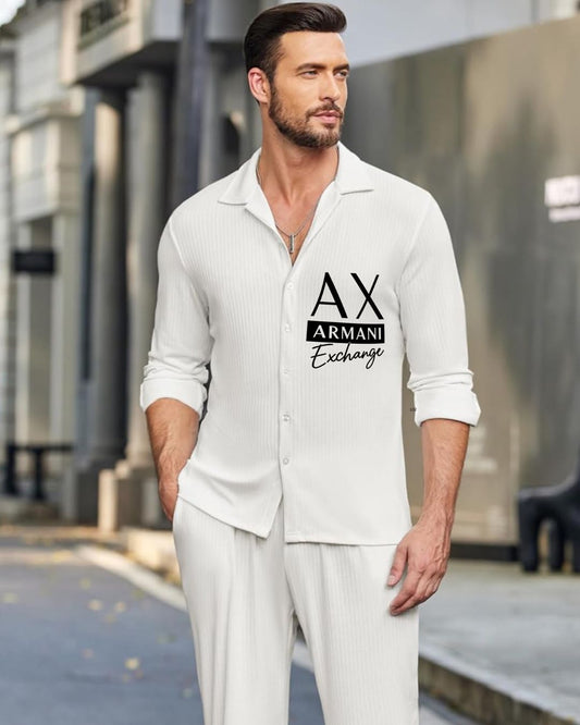 MEN'S AX EXCHANGE SHIRT(WHITE)