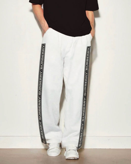 MEN'S BURBERRY BLEAK WHITE COTTON PANT