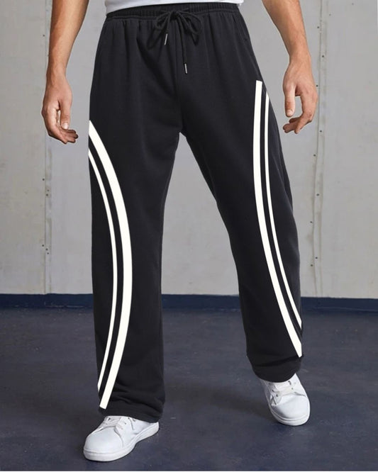 MEN'S CURVE BLACK COTTON PANT