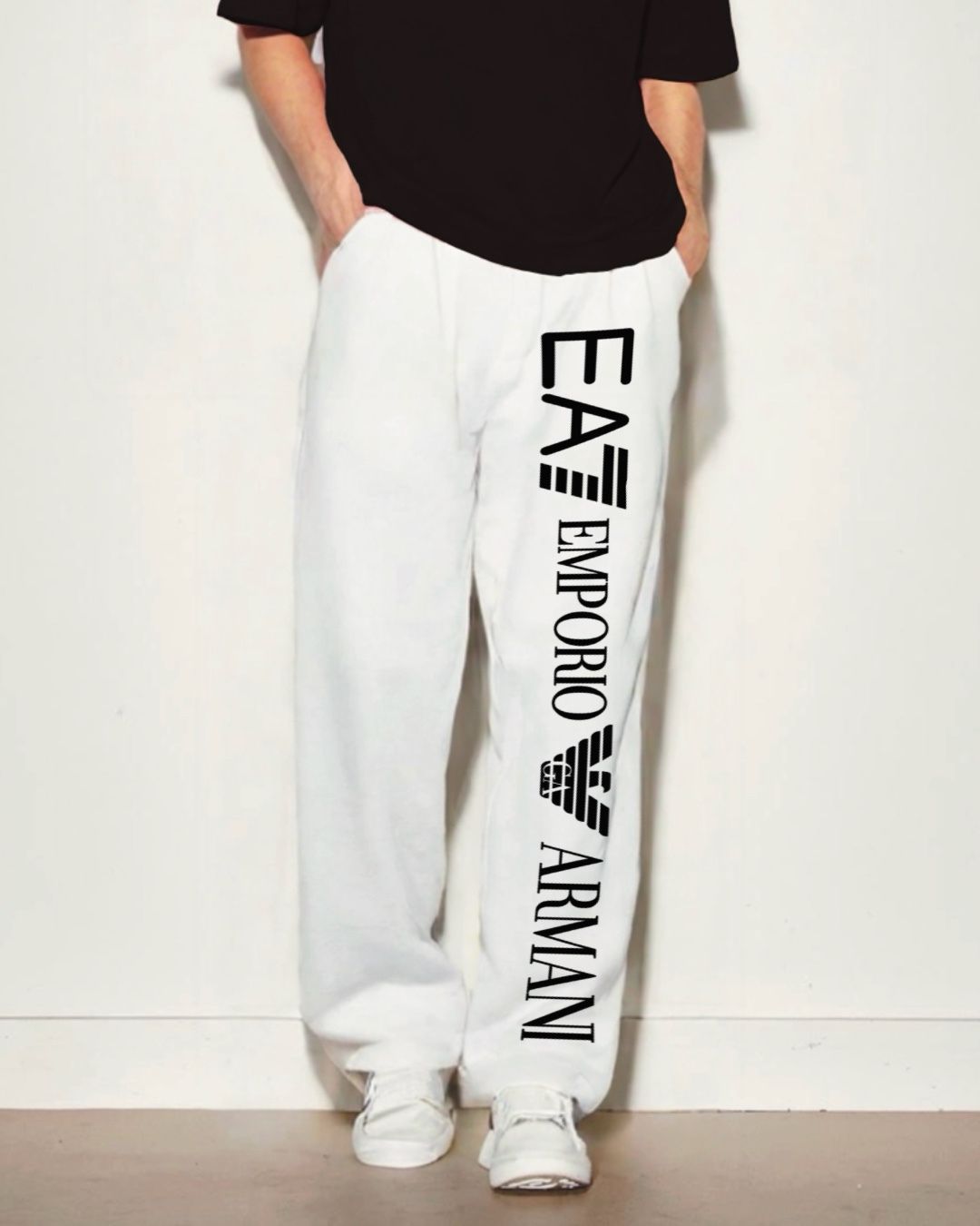 MEN'S EMPORIO 7 WHITE COTTON PANT