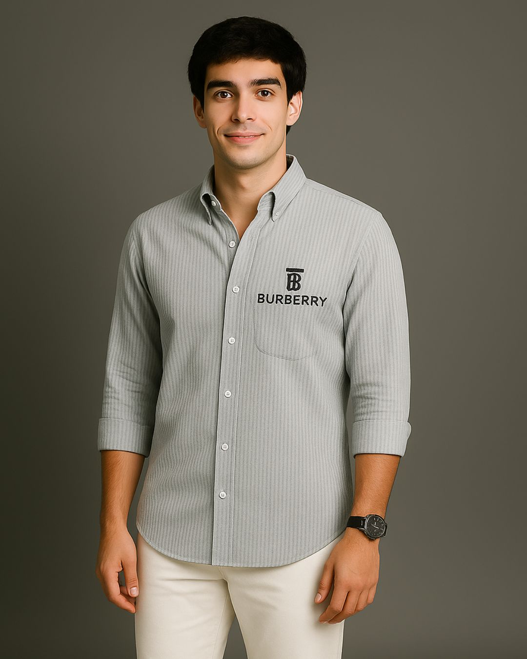 MEN'S ENGLISH DREAM FULL SLEEVE STRIPE SHIRT(*)