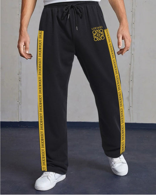 MEN'S GOLDEN LOEWEI BLACK COTTON PANT