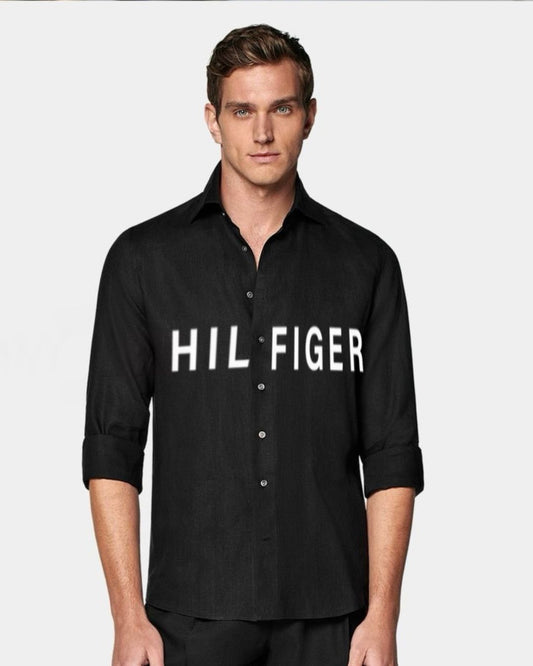 MEN'S HILFIGER SHIRT (BLACK)