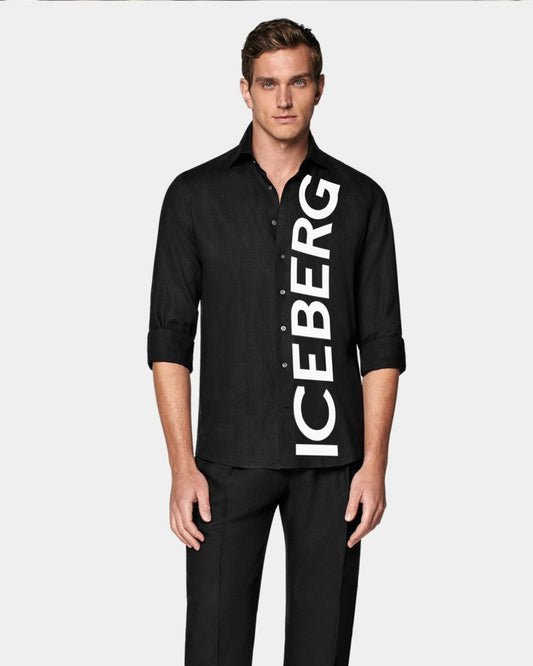 MEN'S ICEBERG SHIRT(BLACK)