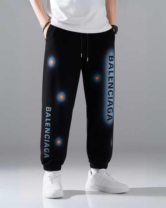 MEN'S STREET ICON BLACK COTTON PANTS