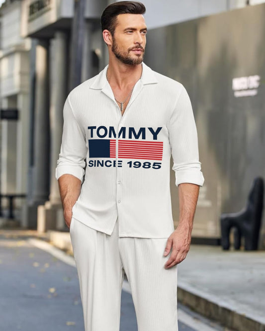 MEN'S TOMMY 1985 SHIRT(WHITE)