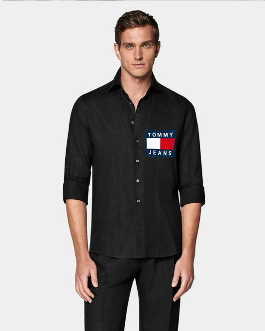 MEN'S TOMMY ICON SHIRT(BLACK)