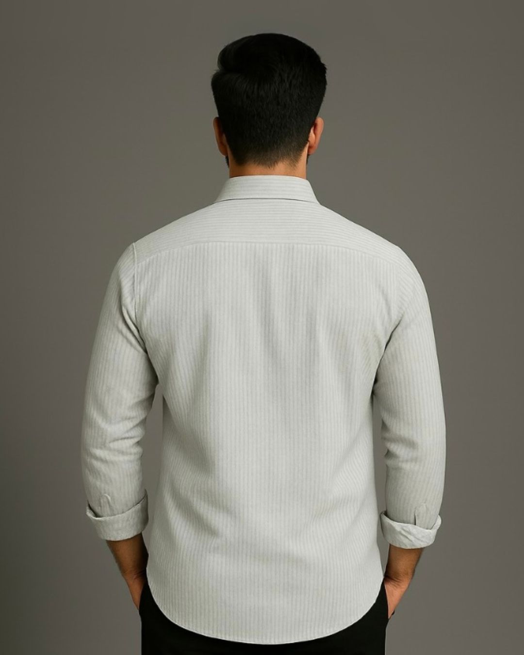 MEN'S CHICAGO STYLE BULL FULL SLEEVE STRIPE SHIRT (*)