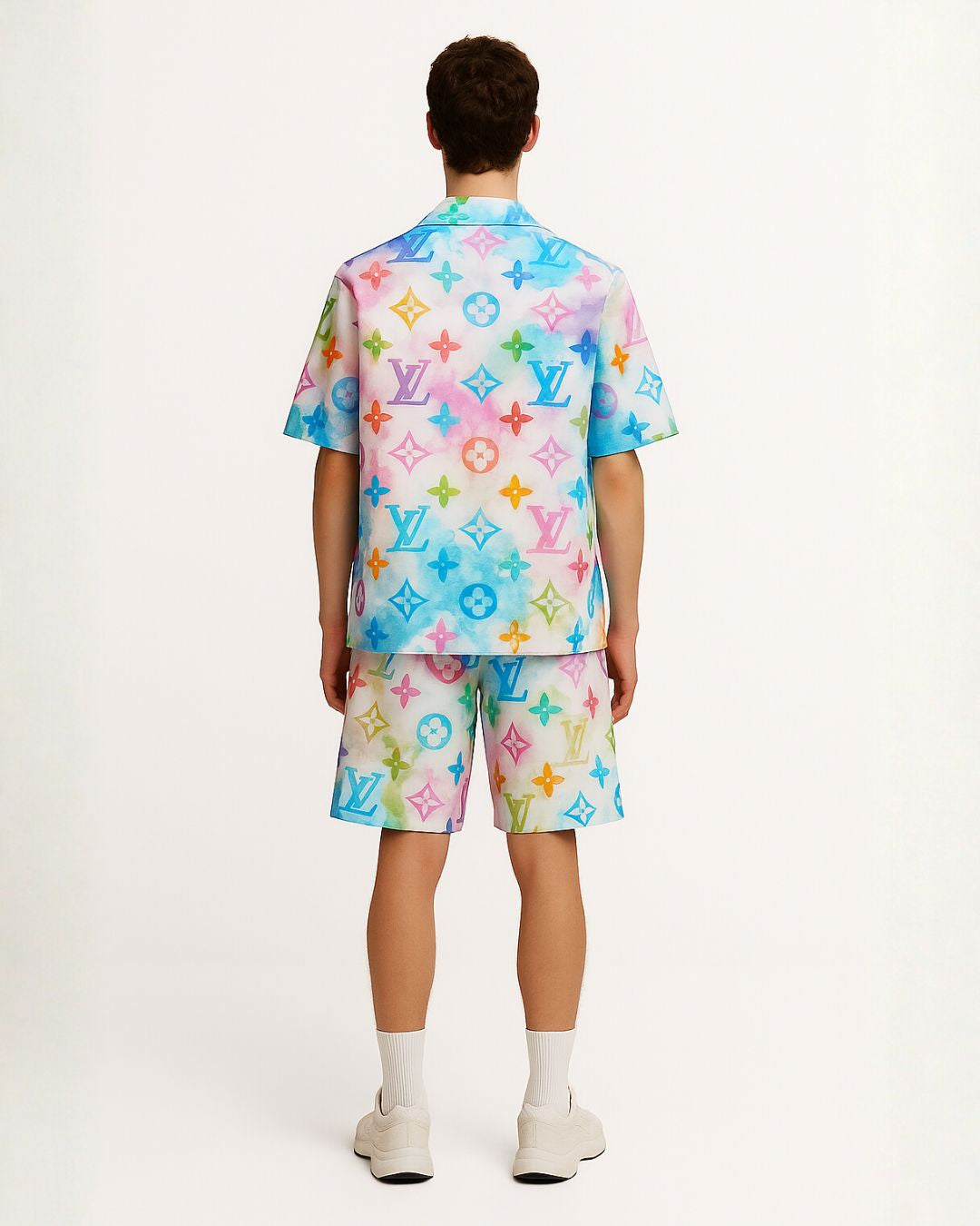 MEN'S L'V SHURIKEN ULTRASOFT 100% SILK SHORT CORDSET