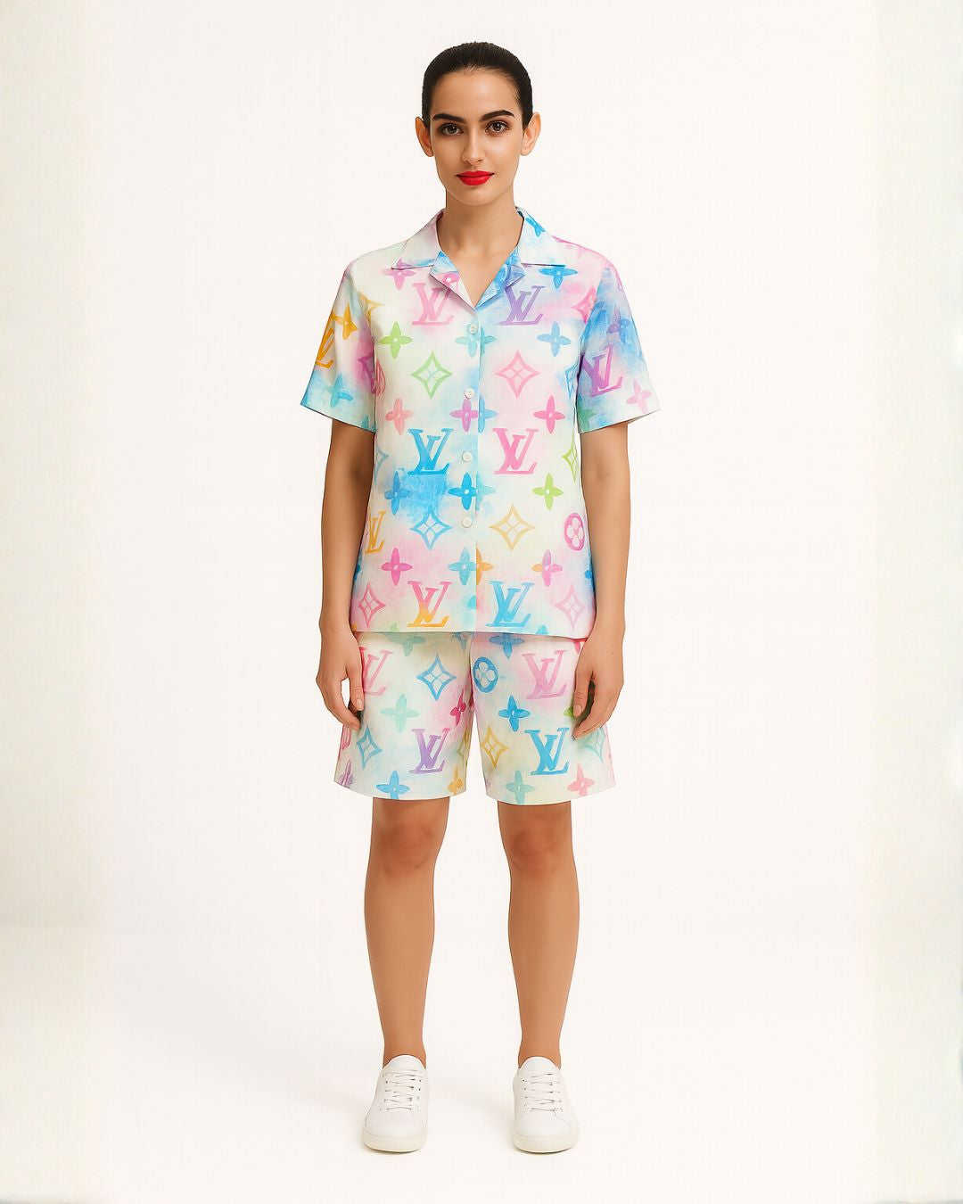 WOMEN'S L'V SHURIKEN ULTRASOFT 100% SILK SHORT CORDSET