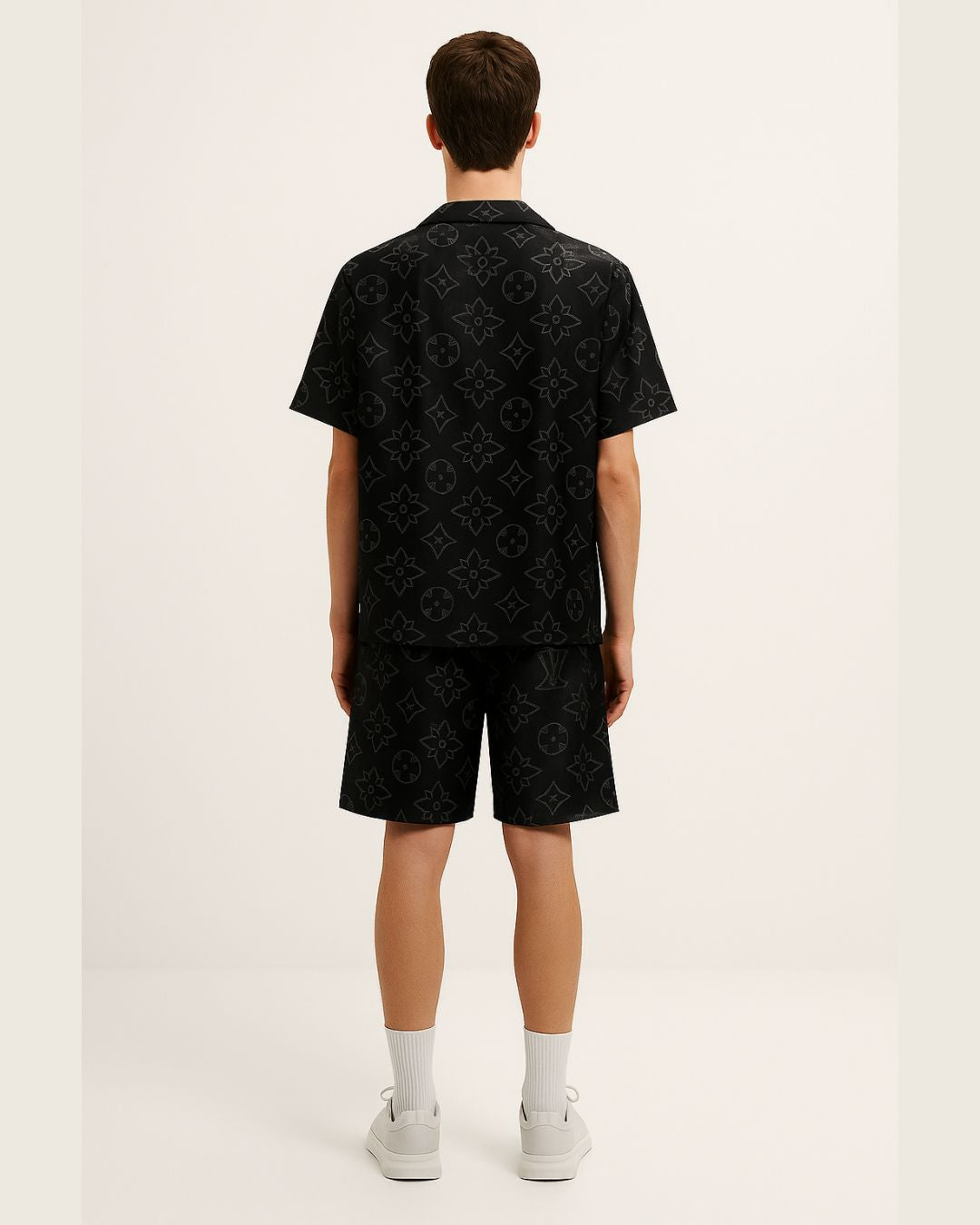 MEN'S L'V THEME ULTRASOFT 100% SILK SHORT CORDSET