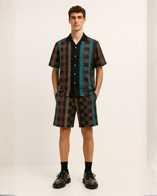 MEN'S L'V TRAINER ULTRASOFT 100% SILK SHORT CORDSET