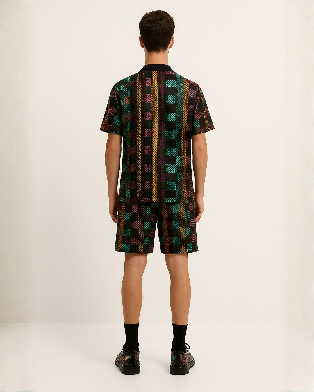 MEN'S L'V TRAINER ULTRASOFT 100% SILK SHORT CORDSET