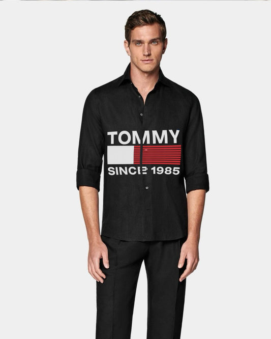 MEN'S TOMMY 1985 SHIRT(BLACK)