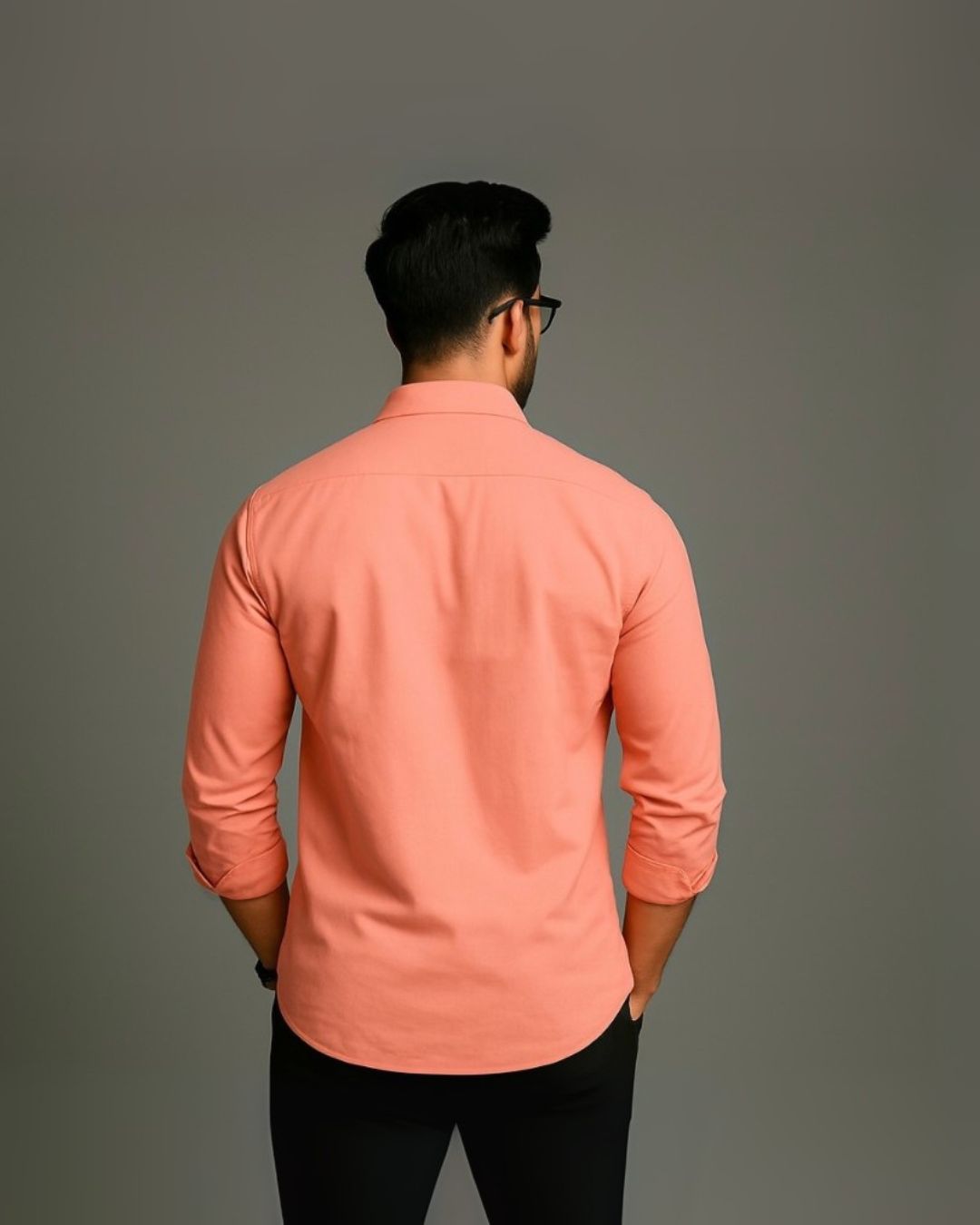 MEN'S UPHAND BASKETBALL FULL SLEEVE PEACH SHIRT(*)