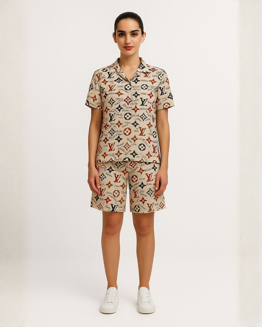 WOMEN'S VITTION STYLE ULTRASOFT 100% SILK SHORT CORDSET