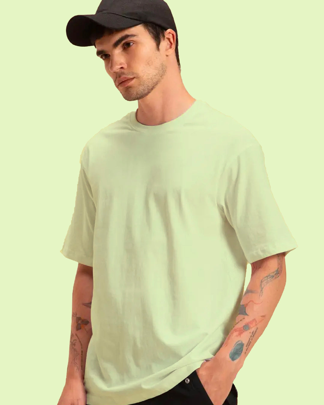 UNISEX SOLIDS PACK OF 3 PINK BLUE MINT GREEN OVERSIZED T-SHIRTS