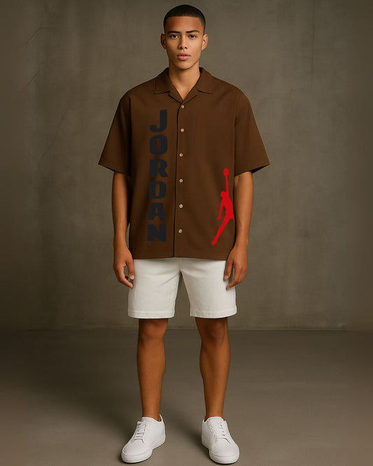 UPHAND BASKETBALL  HALF SLEEVE SHIRT WITH SHORTS CORDSET (OLIVE AND WHITE )(*)