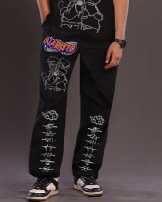 NARUTO GRAPHIC BLACK PANT(*)