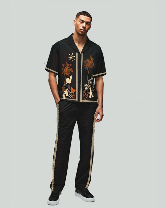 MEN'S PALM BREEZE CORDSET (BLACK AND BLACK)(*)