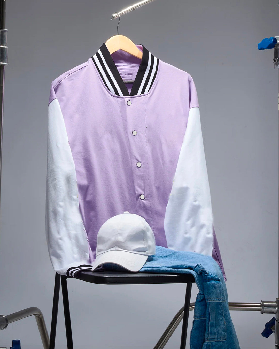 Women Purple Varsity Jacket - Krantikaari