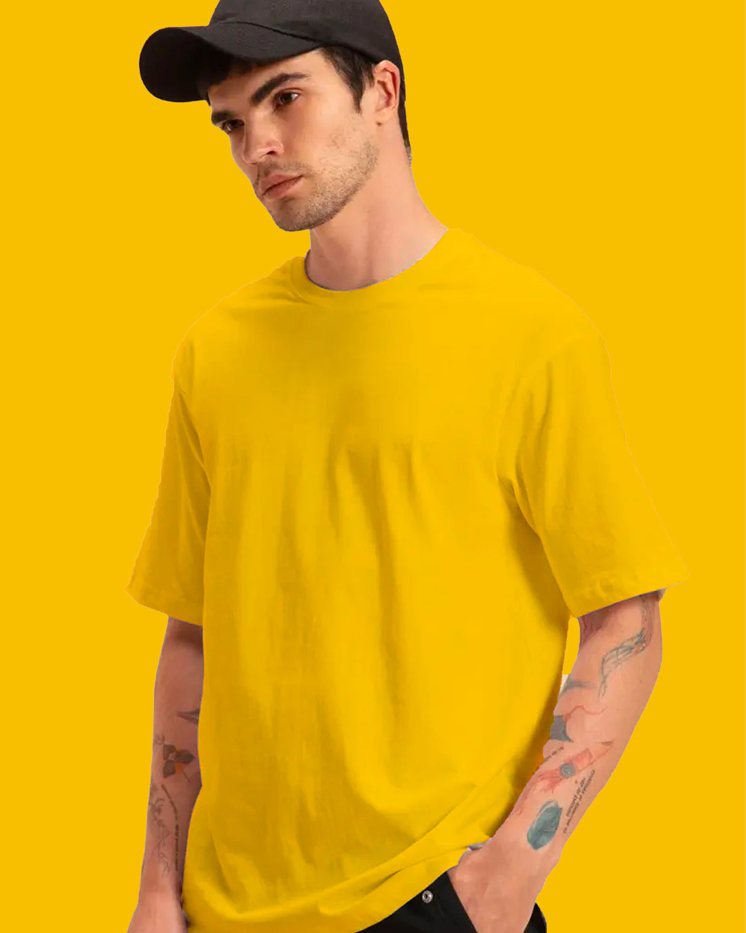 SOLIDS PACK OF 6: OVERSIZED T SHIRTS - 100% COTTON